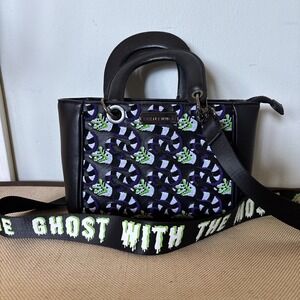 Beetlejuice Sandworm Allover Print GITD Crossbody Bag Excellent